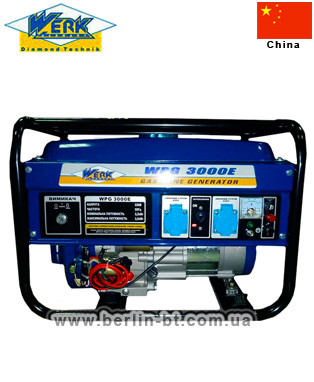 Бензиновый генератор WERK WPG 3000E (Китай)