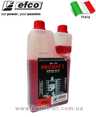 Масло для 2-х тактных двигателей, EFCO Prosint 2, 1л с дозатором (Италия)